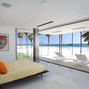 The master suite on the top level of apartment, ceiling, condominium, estate, home, house, interior design, penthouse apartment, property, real estate, window, gray