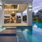 Diving into luxury – the glittering backyard pool 