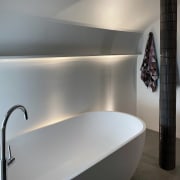 The elegant Alberta stone bath freestanding tub. 