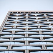 Looking up the hotel's 3D facade. - Business 