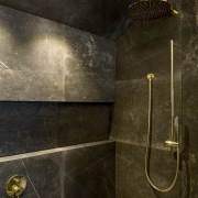 In the details – brushed brass shower fittings 