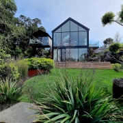 View across the garden to the home. The 