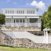 Reconstruction of the upper-storey has elevated the home's 