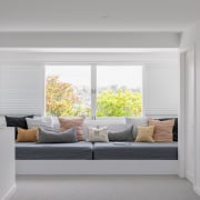 Upstairs family space with day bed nestled in 