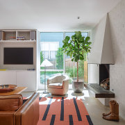 Looking out to the side of the home 