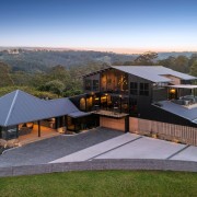 Guest house with featured kitchen at left and 