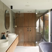 Master ensuite looking to private courtyard. 