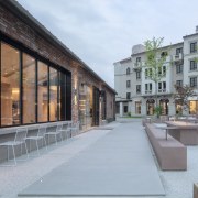 Expansive glazing makes light of the old building's 