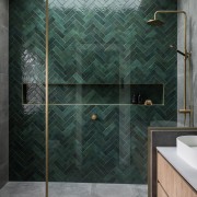 Designer: We specified a strong emerald green tile 