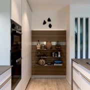 The request for display surfaces brought opportunity for architecture, building, cabinetry, ceiling, countertop, floor, flooring, furniture, hall, hardwood, home, house, interior design, property, real estate, room, shelf, stairs, wall, wood, wood flooring, gray