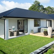  The showhome boasts an impressive Linea weatherboard and 