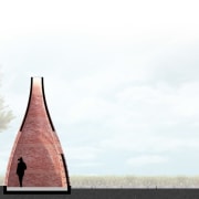 "Le dernier petit cochon" or "The last one architecture, sky, steeple, tree, white