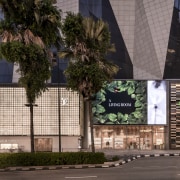 Another night view of the facade along Jalan 