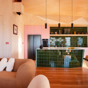 The kitchen seen in its wider context. - 