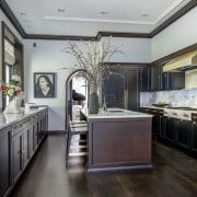 The contemporary kitchen showcasing a perfect blend of 