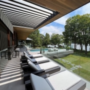 Operable louvres make the rear terrace comfortable come 