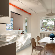 Kitchen with gorgeous Italian coastal views. 