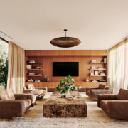 The light-filled family room. - Internal landscape - 