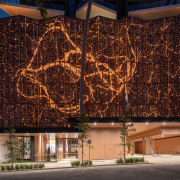 Street view with artwork.Artist Judy Watson says: “Lines 