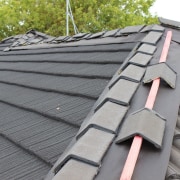 A new roof in progress - daylighting | daylighting, facade, outdoor structure, roof, roofer, siding, gray