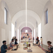 A cathedral-like study/ reading space. - The future 