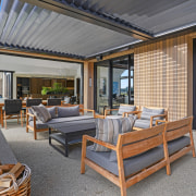 The interiors reflect the hues found in the 