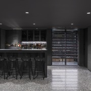 Basement bar. - Simple from the street - 