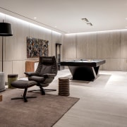 The larger, dramatic spaces are balanced by intimate 