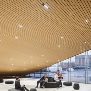 Hiding round the corner is less of an architecture, automotive design, building, ceiling, design, flooring, interior design, lobby, orange