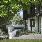 Shady outdoor living lounge. - Under the spreading 