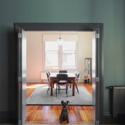 A green-based grey was used in varying depths 