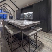 To achieve the required seating at the island, 