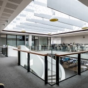 Upstairs meeting rooms also open onto the square 