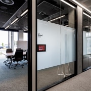 The building's various meeting suites can be reached 