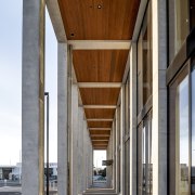 Natural cedar soffits add a natural feel to 