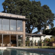 Pool and the rear of the two storey 