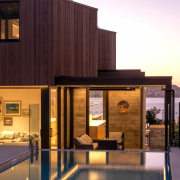 Looking from the pool area through the home 