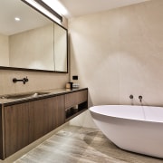 To complement the homeowner's own choice of vanity, 