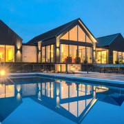 An existing house and pool on the site 