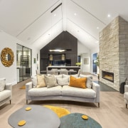 The expansive, light-filled living spaces. - Framing the 