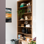 A library nook is part of a linking 