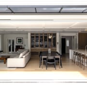 Realigning the footprint resulted in a sprawling, open 