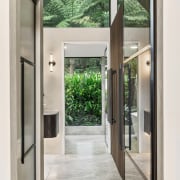 Entry to the master suite showing the gabled 