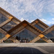 GLU Gelephu Airport concept – apron arrival perspective. 