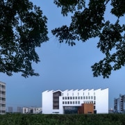 Gallery 5 - architecture | building | campus architecture, building, campus, condominium, corporate headquarters, daytime, estate, facade, headquarters, house, landmark, metropolitan area, mixed use, plant, real estate, residential area, sky, tower block, tree, black, teal