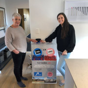 People voting at 8 Hoiho Place, Papamoa - floor, flooring, product, gray