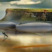 Harmonic Hotel 2 - reflection | sea | reflection, sea, sky, water, brown, gray