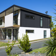 The western side of the home is all 