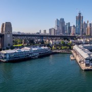 Aerial view of Pier 2-3 and harbour. Image 