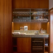 Bar/drinks area. - Mid-century fare - 